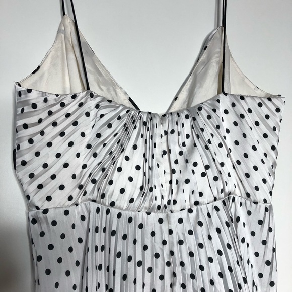 Jill Stuart Polka Dot Pleated Chiffon Imogen Maxi Dress 6 - Picture 5 of 11